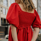 Middleton Dress, Crimson