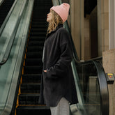 Midway Fleece Trench, Black