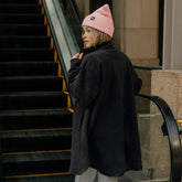 Midway Fleece Trench, Black