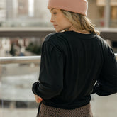 The Coco Long Sleeve, Bamboo Black