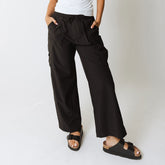 Audrey Cargo Trouser, Black