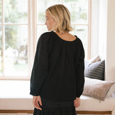 Peasant Top, Black