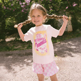 Mini Lake Shorts, Pink Check