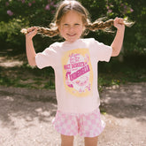 Mini Lake Shorts, Pink Check