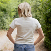 Howdy Laguna Cotton Tee, Bone