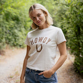Howdy Laguna Cotton Tee, Bone