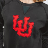 Utah Embroidered Neo Crew, Let's Go U Black