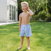 Sand Bar Blue Jr. Swim Trunks