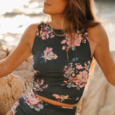 Ruched Crop Top, Dahlia