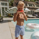 Sand Bar Blue Jr. Swim Trunks