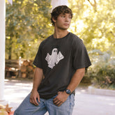 Disney Mickey Ghost Men's Tee, Charcoal