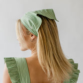 Bandana, Green and White Stripe