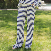 Slip On Jersey Trouser, Royal Stripe