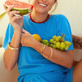 Oversized Jersey Tee, Cobalt Terry