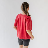 Perfect Oversized Cotton Tee, Red