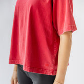 Perfect Oversized Cotton Tee, Red