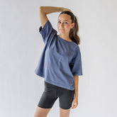 Perfect Oversized Cotton Tee, Blue