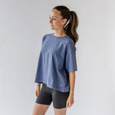 Perfect Oversized Cotton Tee, Blue