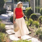 Penny Midi Skirt, White