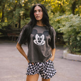 Disney Mickey Vampire Perfect Tee, Charcoal