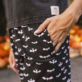 Spooky Slip On Trouser, Bats