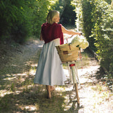 Martha Dress, Sage Seersucker