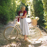 Martha Dress, Sage Seersucker