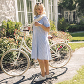 Chatham Dress, Blue Stripe