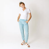 Girl's Ribbed Polo, White