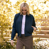 Quilted Bomber, Navy