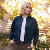 Quilted Bomber, Navy