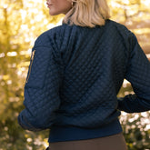 Quilted Bomber, Navy