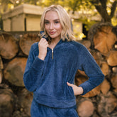 Canyon Fleece Oxford Zip-Up, Navy