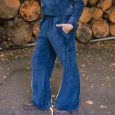 Canyon Fleece Slip On Trouser, Navy