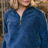 Canyon Fleece Oxford Zip-Up, Navy