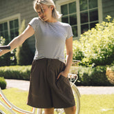 Paige Bermuda Shorts, Coffee