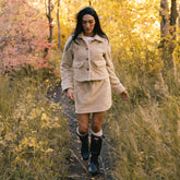 Canyon Fleece Skirt, Oat