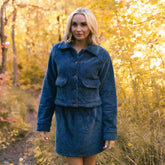 Canyon Fleece Skirt, Navy