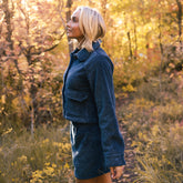 Canyon Fleece Button Up, Navy