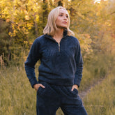 Canyon Fleece Oxford Zip-Up, Charcoal