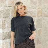 Perfect Oversized Cotton Tee, Vintage Black