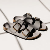 Birkenstock Arizona Big Buckle High Shine Coin Leather