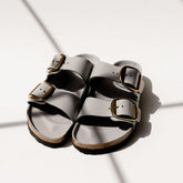 Birkenstock Arizona Big Buckle High Shine Coin Leather