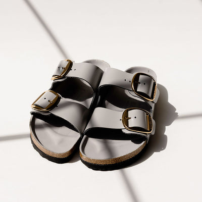 Birkenstock Arizona Big Buckle High Shine Coin Leather