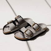 Birkenstock Arizona Big Buckle High Shine Coin Leather
