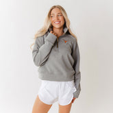 Texas Oxford Zip-Up, Heather Grey