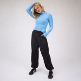 Tessa Long Sleeve, Bright Blue Rib