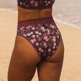 Bleacher Almost Cheeky Midi Bottoms, Walnut Micro Floral