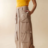 Maxi Cargo Skirt, Cobblestone
