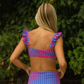 Berry Stripe Bella Crop Top